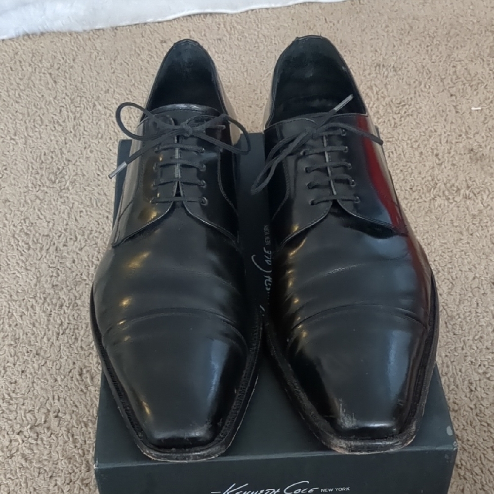 Kenneth Cole Men's Black Leather Dress Shoes